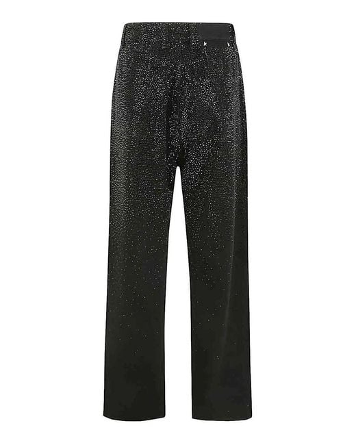 Golden Goose Deluxe Brand Black Bleached Washed Denim
