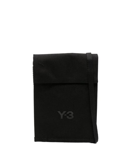 Y-3 Black Nylon Pouch for men