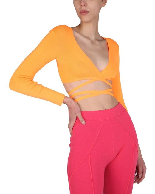 MSGM Pink Top Cropped