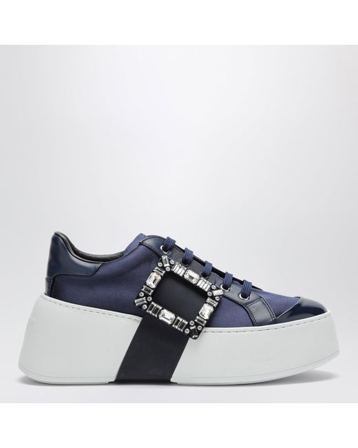 Roger Vivier Blue Vivier Viv' Skate Sneakers Light