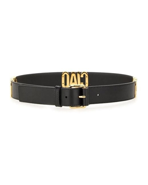 Moschino Couture Black Hello Belt