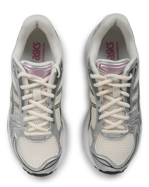 Asics White Multicolour Synthetic Leather Sneaker