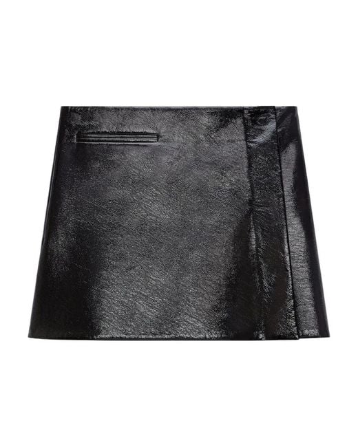 Courreges Black Courregès One Minute Mini-Skirt