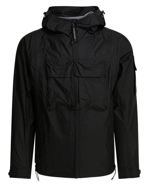 C P Company Black C.P.Company "Metropolis Transformable" Technical Jacket for men