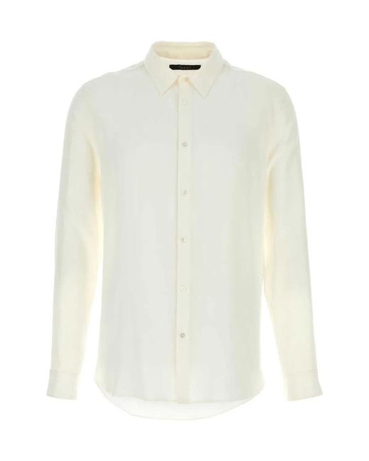 Gucci White Crepe Shirt for men