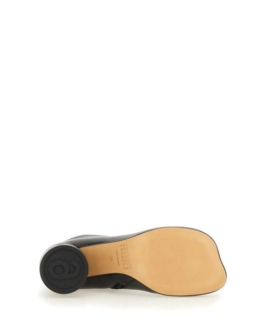 MM6 by Maison Margiela Black Leather Ankle Boots