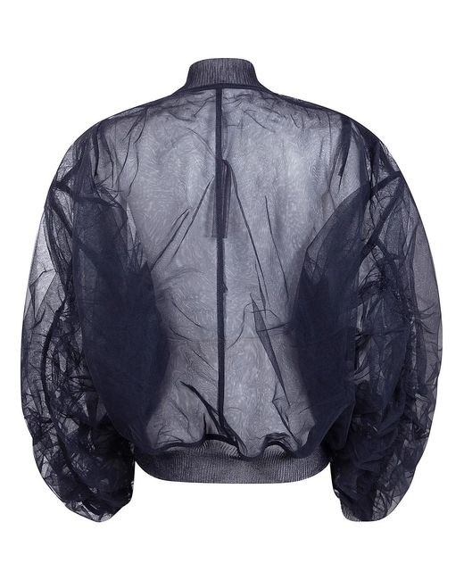 Rick Owens Blue Bomber Secchia Flight Jacket