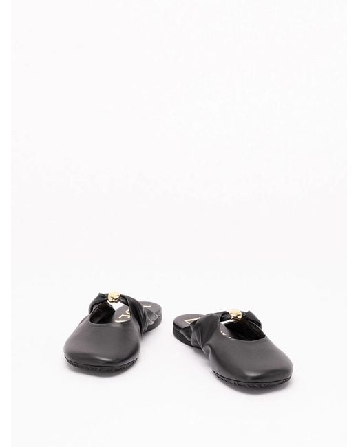 Loewe Black 'Pebble' Soft Mule