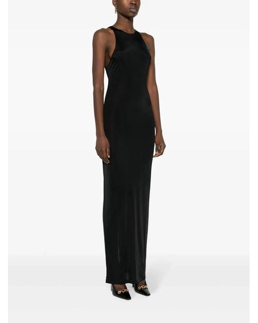 Saint Laurent Black Sleeveless Maxi Dress