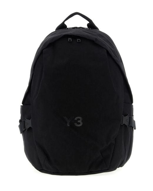 Y-3 Black 3 Backpack With Logo
