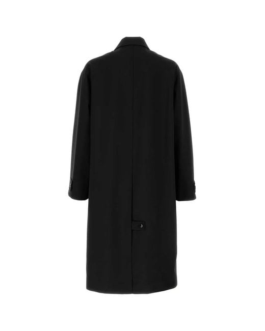 Gucci Black Wool Overcoat for men
