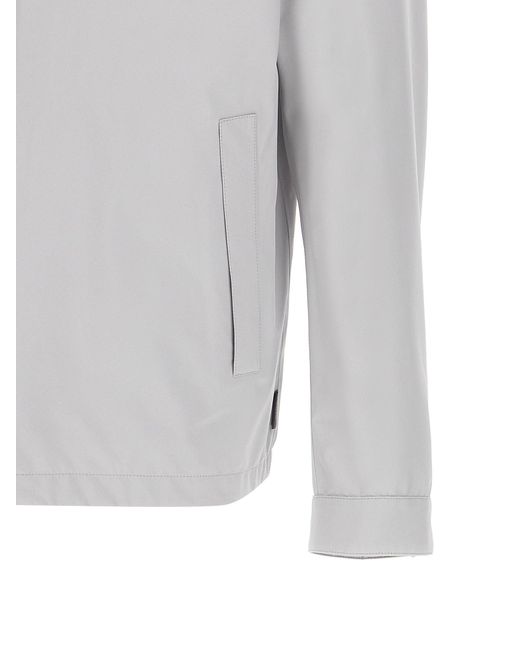 Herno Gray Windproof Jacket for men
