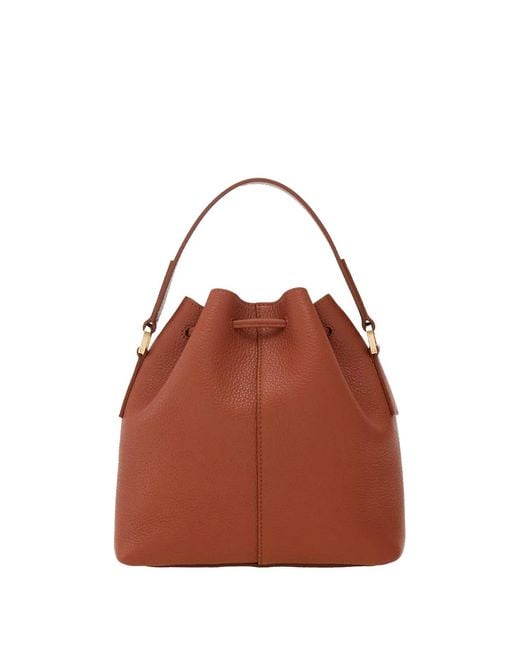 Ferragamo Brown Multi Pocket Bucket Bag