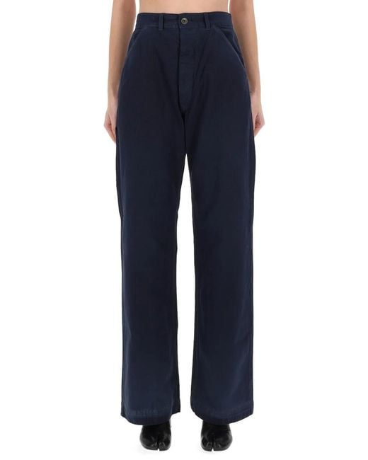 Maison Margiela Blue Pants "Herringbone"