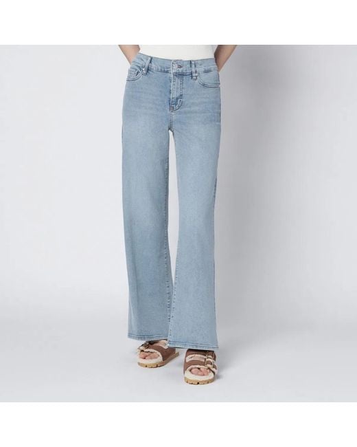 FRAME Blue Le Slim Palazzo Jeans