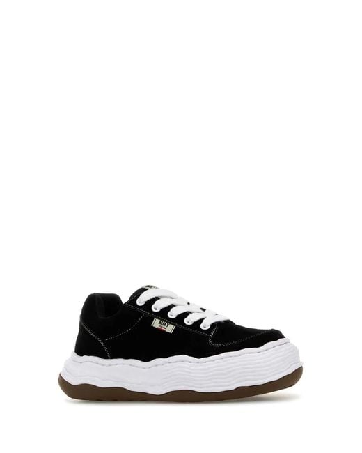 Maison Mihara Yasuhiro Black Oliver Original Sole Suede Low Top Sneaker for men