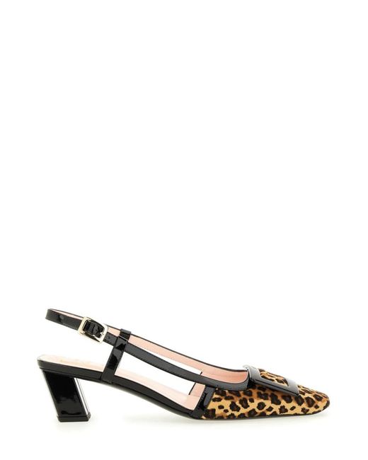 Roger Vivier Multicolor "Belle Vivier" Slingback Pumps