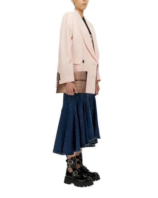 McQueen Natural Double-Breasted Jacket