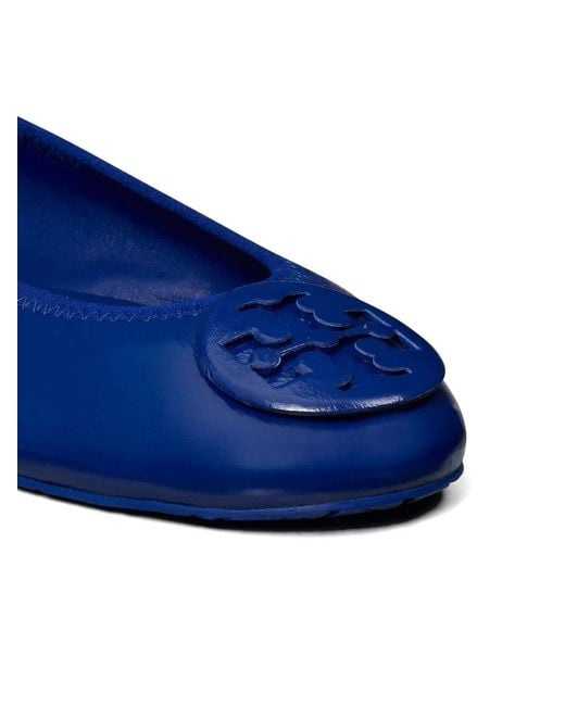 Tory Burch Blue Reva Travel Ballet