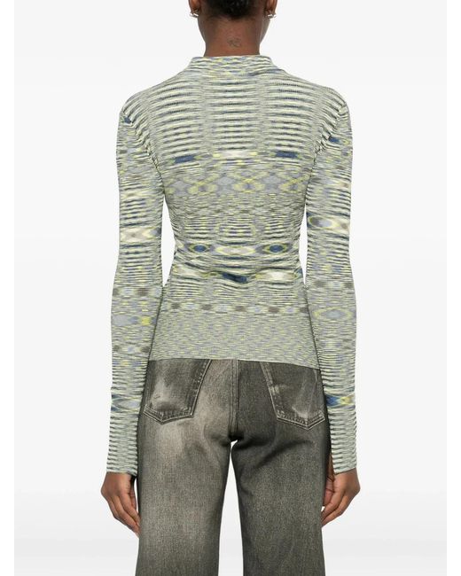 Ganni Green Recycled Viscose Polyamide Jersey