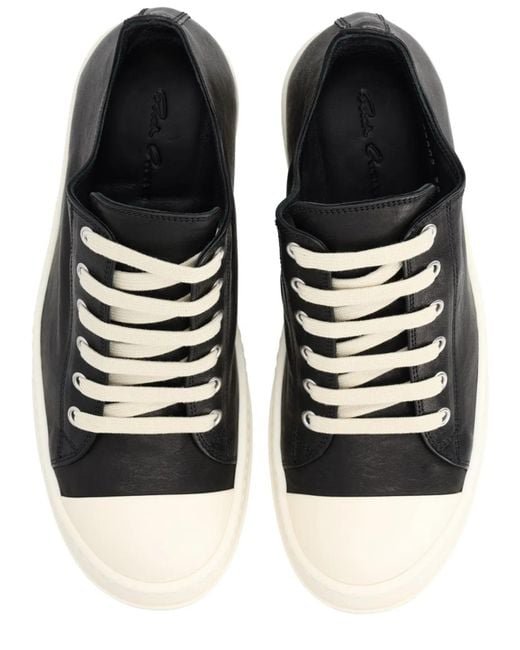 Rick Owens Black Low Sneaks Sneaker