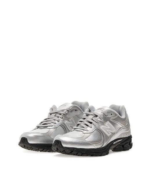New Balance White 2002R Metallic Sneakers for men