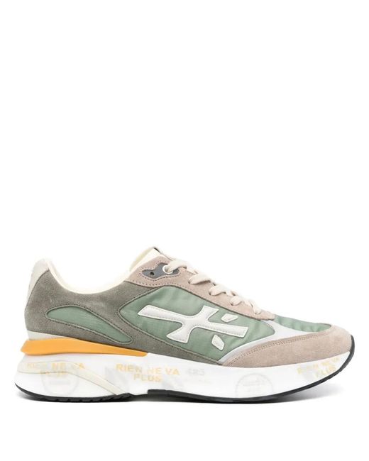 Premiata White Moerun Low-Top Sneakers for men