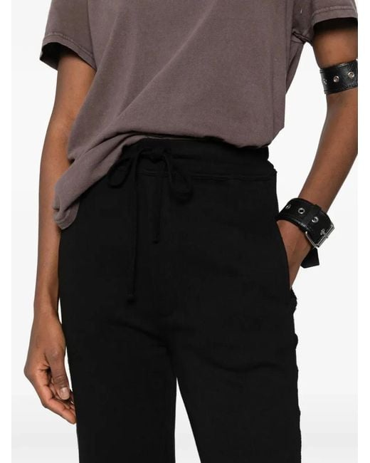 Thom Krom Black Track Wide Leg Trousers