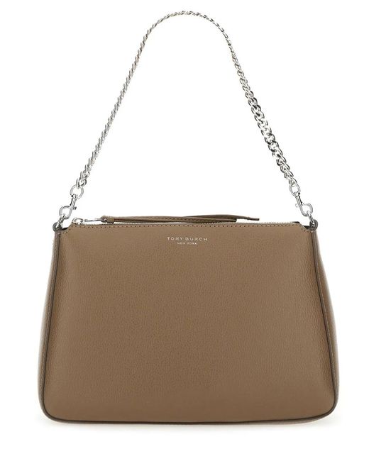 Tory Burch Brown Cow Leather Shoulder Bags