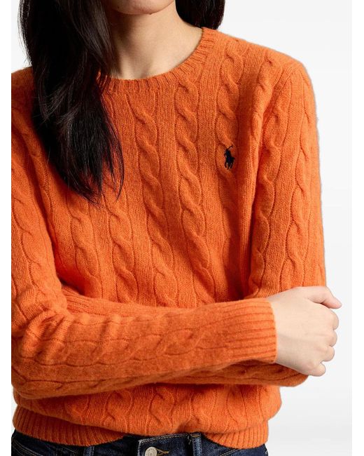 Polo Ralph Lauren Orange Pullover Girocollo