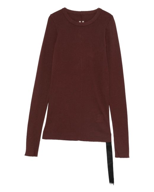 Rick Owens Purple Rib Ls T