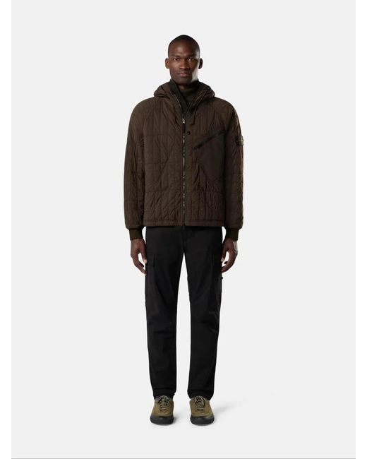 Stone Island Brown 4100015 Ultralight Nylon Quilted-Tc for men