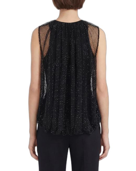Max Mara Black Spxnodo Top