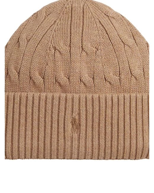 Polo Ralph Lauren Brown Cappello Beanie