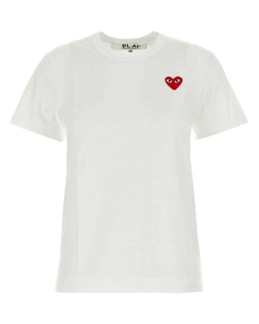 COMME DES GARÇONS PLAY White Classic Heart T-Shirt