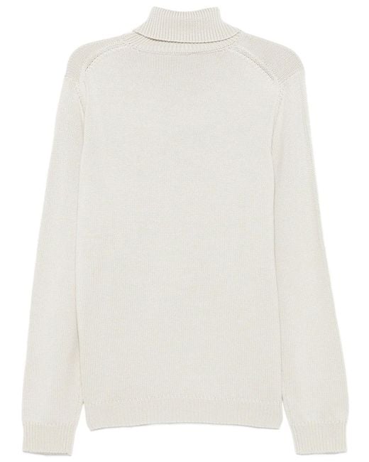 Roberto Collina White Pullover Dolcevita for men