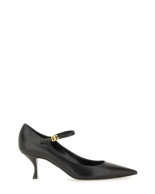 Dolce & Gabbana Black Dolce & Gabbana Leather Heel