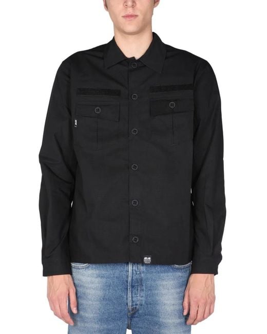 ArkAir Black "Utility" Shirt for men