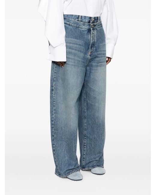 The Attico Blue Denim Cotton Jeans