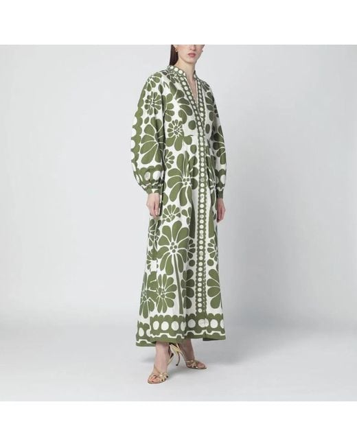 Farm Rio Green Palermo Dress With Print