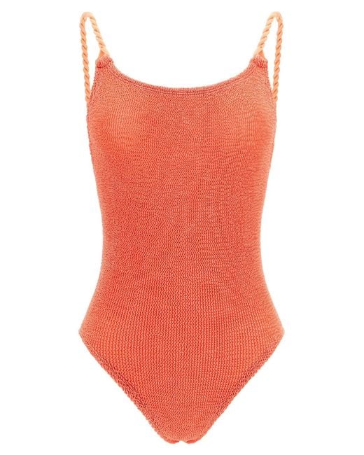 Hunza G Orange 'Camille' One-Piece Swimsuit