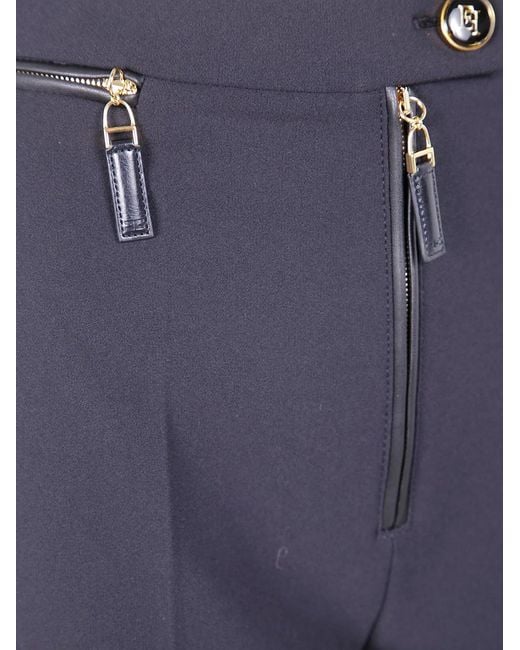 Elisabetta Franchi Blue Pants