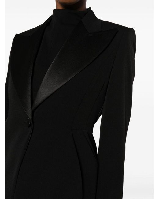Max Mara Black Wool Single-Breasted Blazer Jacket