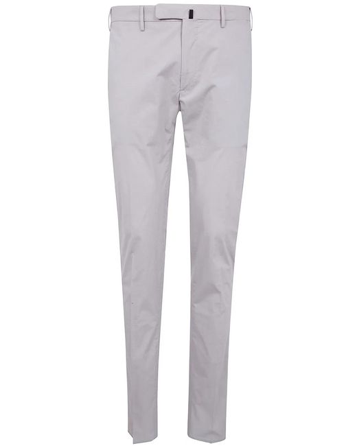 Incotex Gray Classic Chino Trousers for men