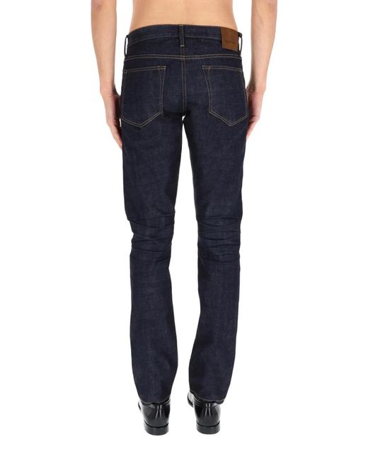 Tom Ford Blue Moleskin Jeans for men