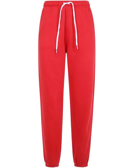 Polo Ralph Lauren Red Knit Jogger Pants