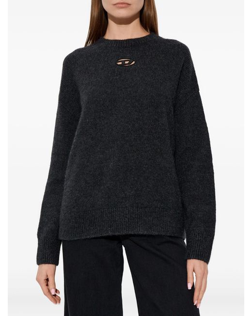 DIESEL Blue Dark Charcoal Cut-Out Sweater