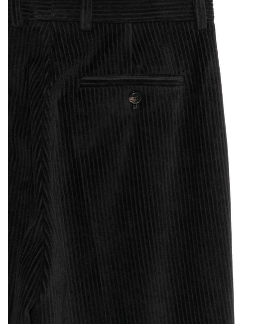 Circolo 1901 Black Cotton Carrot Trousers