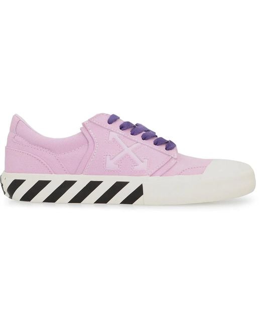 Off-White c/o Virgil Abloh Purple Sneakers Low-Top Vulcanized Undercut