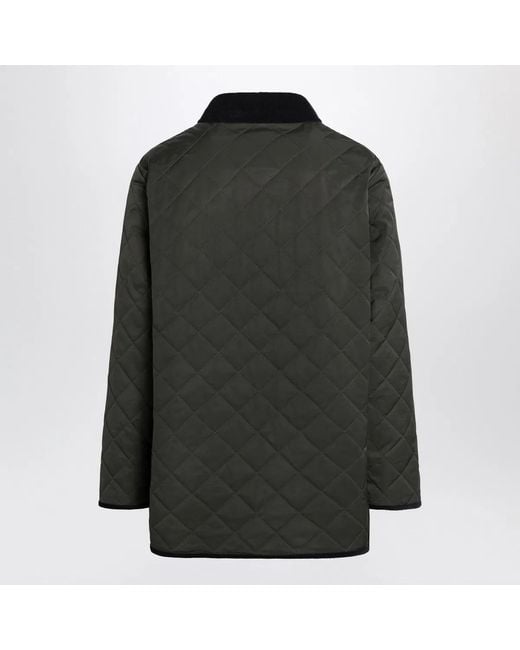 Valentino Black Quilted Jacket With Vlogo Patch for men